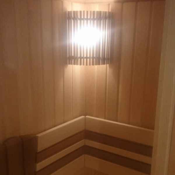 отделка сауны в поселке золотой карп
